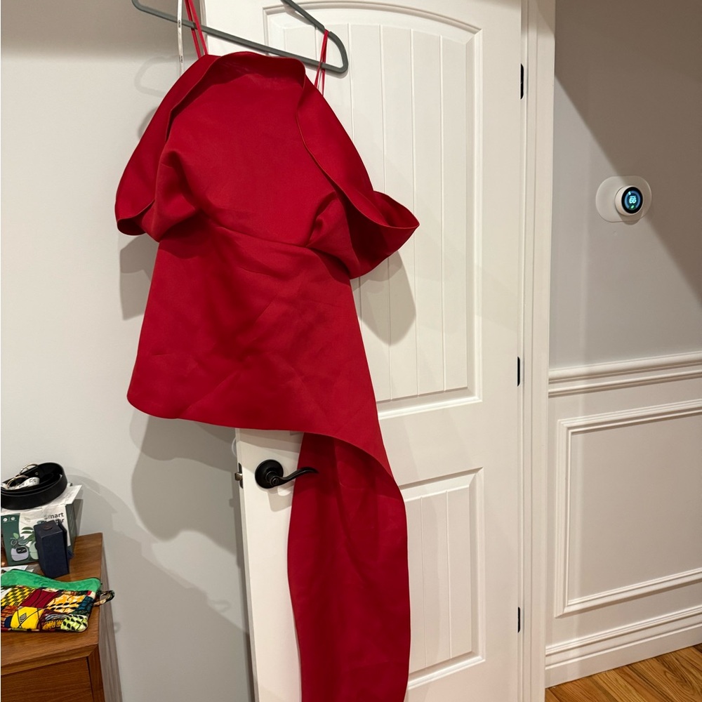 NWT Elegant Red Assymetrical Dress - Picture 5 of 14